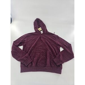 Nike Womens Gym Vintage Pullover Hoodie New Size S Small Dark Maroon Loose Fit